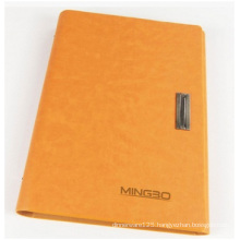 Orange Hardcover Notebook for Adverting. Artpaper Notebook with Lock